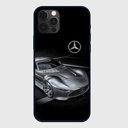 Чехол для iPhone 12 Pro Mercedes-Benz motorsport black, цвет: 3D-черный