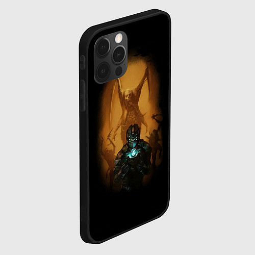 Чехол iPhone 12 Pro Necromorph / 3D-Черный – фото 2