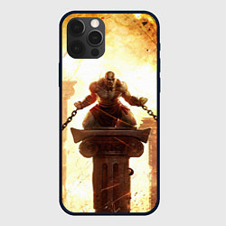 Чехол для iPhone 12 Pro GOD OF WAR КРАТОС В ЦЕПЯХ, цвет: 3D-черный