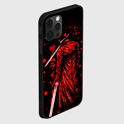 Чехол iPhone 12 Pro Katana Man Chainsaw Man / 3D-Черный – фото 2