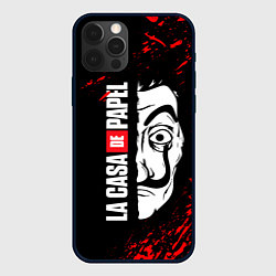 Чехол для iPhone 12 Pro БУМАЖНЫЙ ДОМ, LA CASA DE PAPEL, цвет: 3D-черный