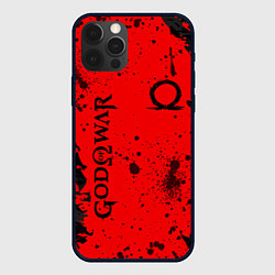 Чехол для iPhone 12 Pro God of War Брызги крови, цвет: 3D-черный