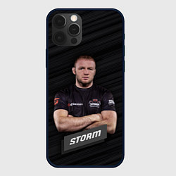 Чехол для iPhone 12 Pro Александр Storm, цвет: 3D-черный