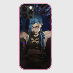 Чехол для iPhone 12 Pro League of legends Arcane, цвет: 3D-малиновый