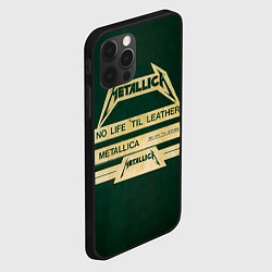 Чехол для iPhone 12 Pro No Life til Leather - Metallica, цвет: 3D-черный — фото 2