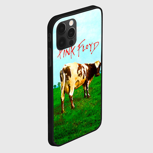 Чехол iPhone 12 Pro Atom Heart Mother - Pink Floyd / 3D-Черный – фото 2