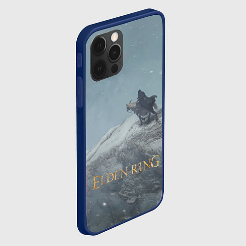 Чехол iPhone 12 Pro Elden Ring - потухший странник / 3D-Тёмно-синий – фото 2