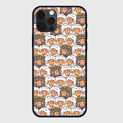 Чехол для iPhone 12 Pro Овечки и барашки, цвет: 3D-черный