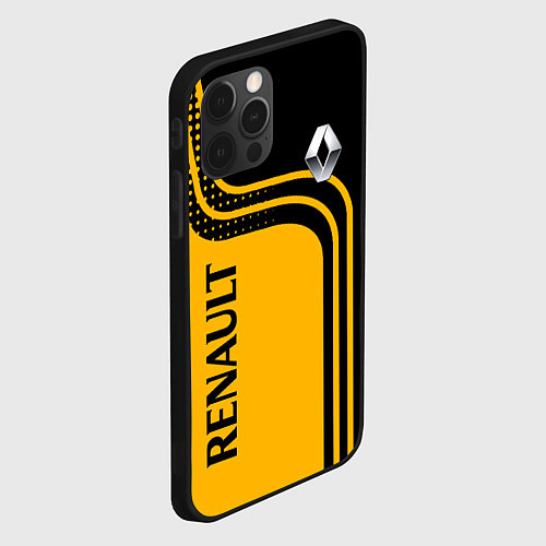 Чехол iPhone 12 Pro Renault Рено / 3D-Черный – фото 2