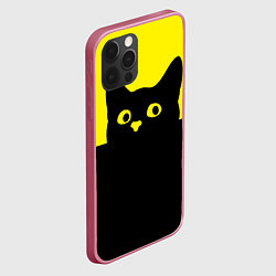 Чехол для iPhone 12 Pro Котик голова кота, цвет: 3D-малиновый — фото 2