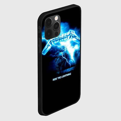 Чехол iPhone 12 Pro Ride the Lightning Metallica / 3D-Черный – фото 2