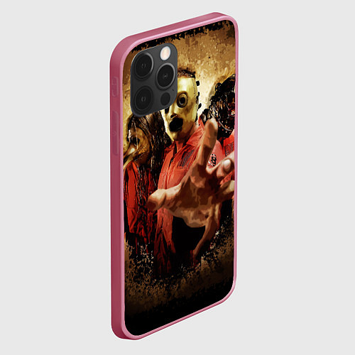 Чехол iPhone 12 Pro SLIPKNOT All Hope Is Gone / 3D-Малиновый – фото 2
