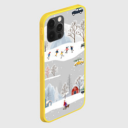 Чехол для iPhone 12 Pro Нoвoгодние Праздники 2022, цвет: 3D-желтый — фото 2