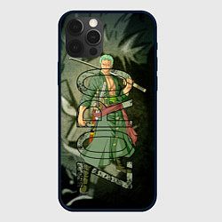 Чехол для iPhone 12 Pro Зоро Zoro Ван Пис, цвет: 3D-черный