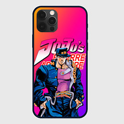 Чехол для iPhone 12 Pro JOJO BIZARRE ADVENTURE ДЖО ДЖО ГРАДИЕНТ, цвет: 3D-черный