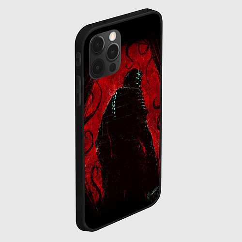 Чехол iPhone 12 Pro DEAD SPACE АЙЗЕК КЛАРК В БРОНЕ / 3D-Черный – фото 2