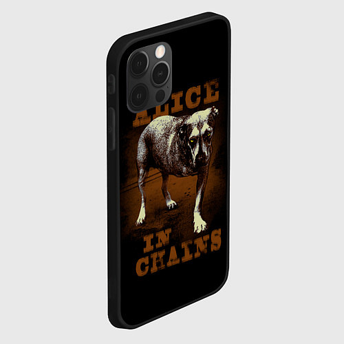 Чехол iPhone 12 Pro Alice in chains Dog / 3D-Черный – фото 2