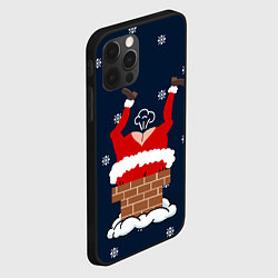 Чехол для iPhone 12 Pro САНТА КЛАУС ЗАСТРЯЛ SANTA, цвет: 3D-черный — фото 2