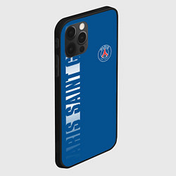 Чехол для iPhone 12 Pro PSG PARIS SAINT GERMAIN WHITE LINE SPORT, цвет: 3D-черный — фото 2