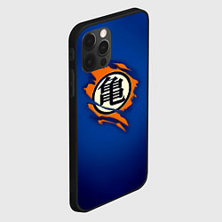 Чехол для iPhone 12 Pro Рваный логотип Гоку Dragon Ball, цвет: 3D-черный — фото 2