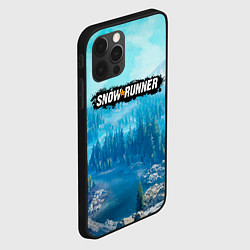 Чехол для iPhone 12 Pro SnowRunner СноуРаннер логотип, цвет: 3D-черный — фото 2