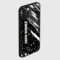 Чехол для iPhone 12 Pro SnowRunner Logo, цвет: 3D-черный — фото 2