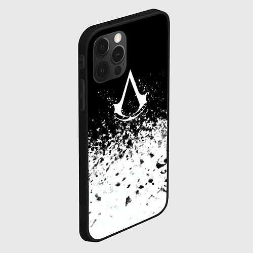 Чехол iPhone 12 Pro Assassins creed ассасины / 3D-Черный – фото 2