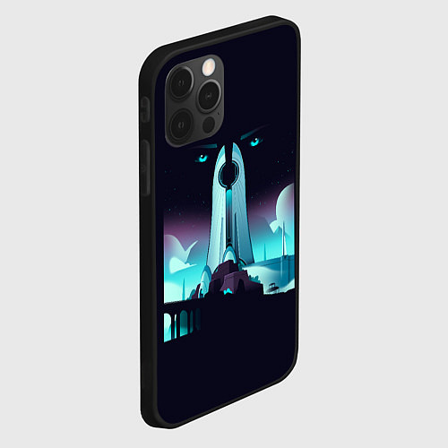 Чехол iPhone 12 Pro Destiny eyes / 3D-Черный – фото 2