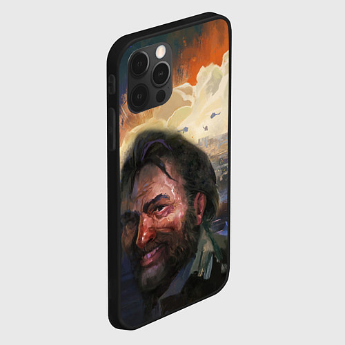 Чехол iPhone 12 Pro Disco Elysium Harrier Du Bois / 3D-Черный – фото 2