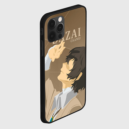 Чехол iPhone 12 Pro Дазай Осаму Dazai Osamu, bungou stray dogs образ / 3D-Черный – фото 2