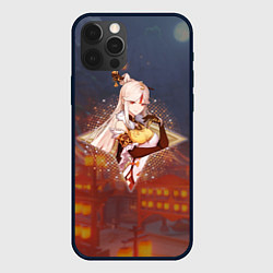 Чехол для iPhone 12 Pro Нин Гуан Ningguang в примогеме, Genshin Impact Ген, цвет: 3D-черный