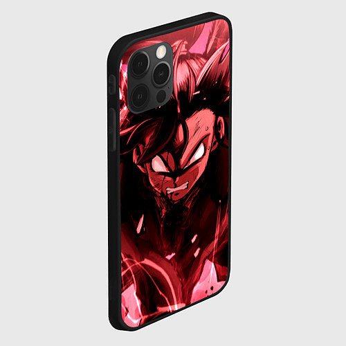 Чехол iPhone 12 Pro ДРАКОНИЙ ЖЕМЧУГ, DRAGON BALL В ЯРОСТИ / 3D-Черный – фото 2