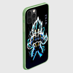 Чехол для iPhone 12 Pro Разряд молнии Гоку - Dragon Ball, цвет: 3D-салатовый — фото 2