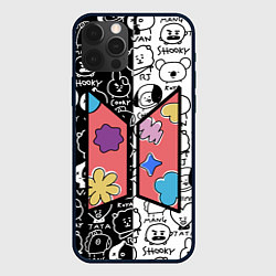 Чехол для iPhone 12 Pro Permission To Dance SPLIT BT21, цвет: 3D-черный