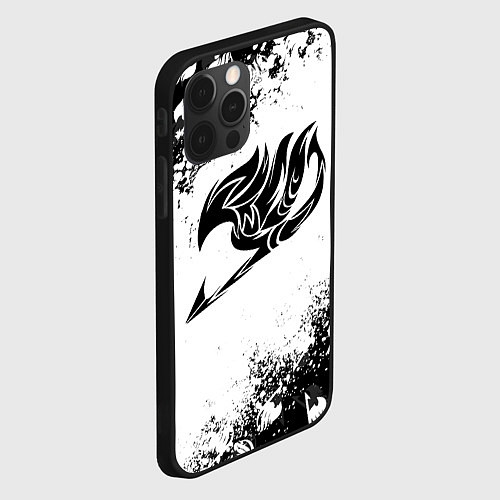 Чехол iPhone 12 Pro ХВОСТ ФЕИ ЧЁРНЫЙ СИМВОЛ FAIRY TAIL BLACK / 3D-Черный – фото 2