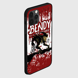 Чехол для iPhone 12 Pro BLOOD BLACK AND WHITE BENDY AND THE INK MACHINE, цвет: 3D-черный — фото 2
