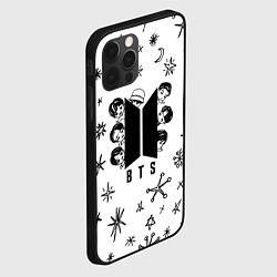 Чехол для iPhone 12 Pro ЛОГОТИП БТС LOGO BTS, цвет: 3D-черный — фото 2