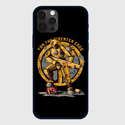 Чехол для iPhone 12 Pro Боевой робот Империума, цвет: 3D-черный