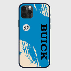 Чехол для iPhone 12 Pro Buick Logo emblem, цвет: 3D-черный