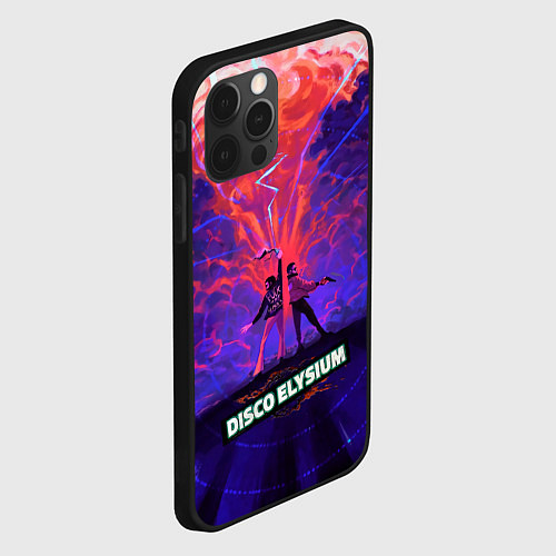 Чехол iPhone 12 Pro Disco art / 3D-Черный – фото 2