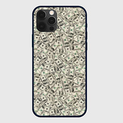 Чехол для iPhone 12 Pro Доллары Dollars, цвет: 3D-черный