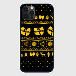 Чехол для iPhone 12 Pro НОВОГОДНИЙ СВИТЕР WU TANG CLAN, цвет: 3D-черный