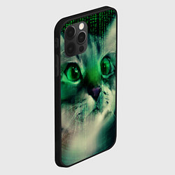 Чехол для iPhone 12 Pro Cat in The Digital World, цвет: 3D-черный — фото 2