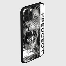 Чехол для iPhone 12 Pro Peugeotlion, цвет: 3D-черный — фото 2