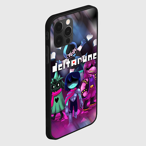 Чехол iPhone 12 Pro DELTARUNE ГЕРОИ В БОЙ! / 3D-Черный – фото 2