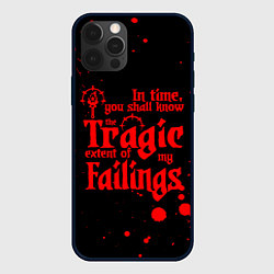 Чехол для iPhone 12 Pro DARKEST DUNGEON RED, БРЫЗГИ КРОВИ, цвет: 3D-черный
