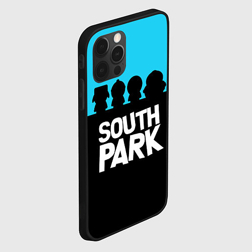 Чехол iPhone 12 Pro Южный парк персонажи South Park / 3D-Черный – фото 2