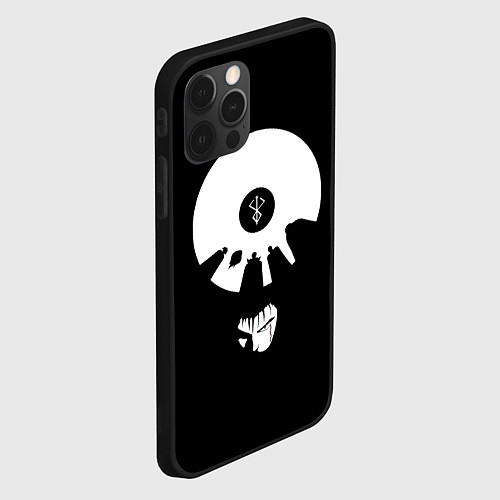 Чехол iPhone 12 Pro BERSERK ЧБ / 3D-Черный – фото 2