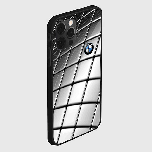 Чехол iPhone 12 Pro BMW pattern 2022 / 3D-Черный – фото 2