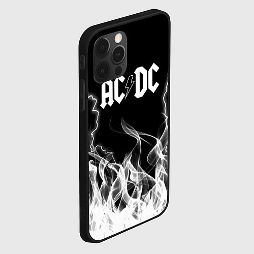 Чехол iPhone 12 Pro ACDC Fire / 3D-Черный – фото 2